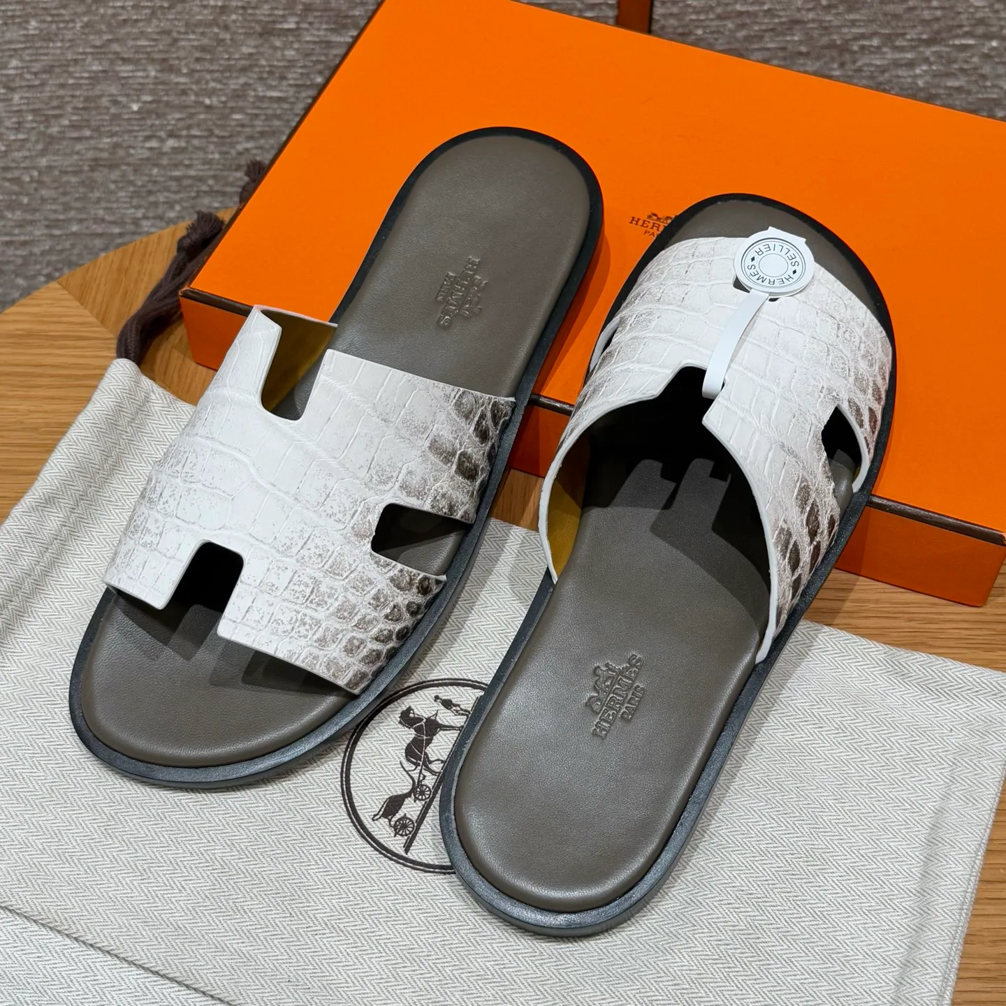 Шлепанцы Мужские Hermes 7827