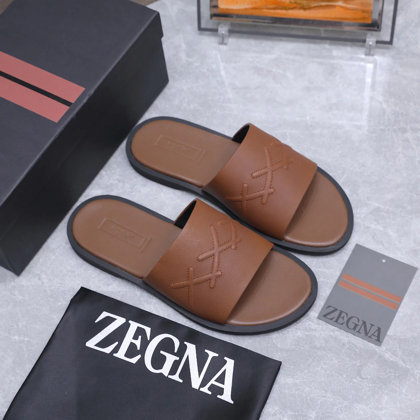 Шлепанцы Мужские Zegna 17514995