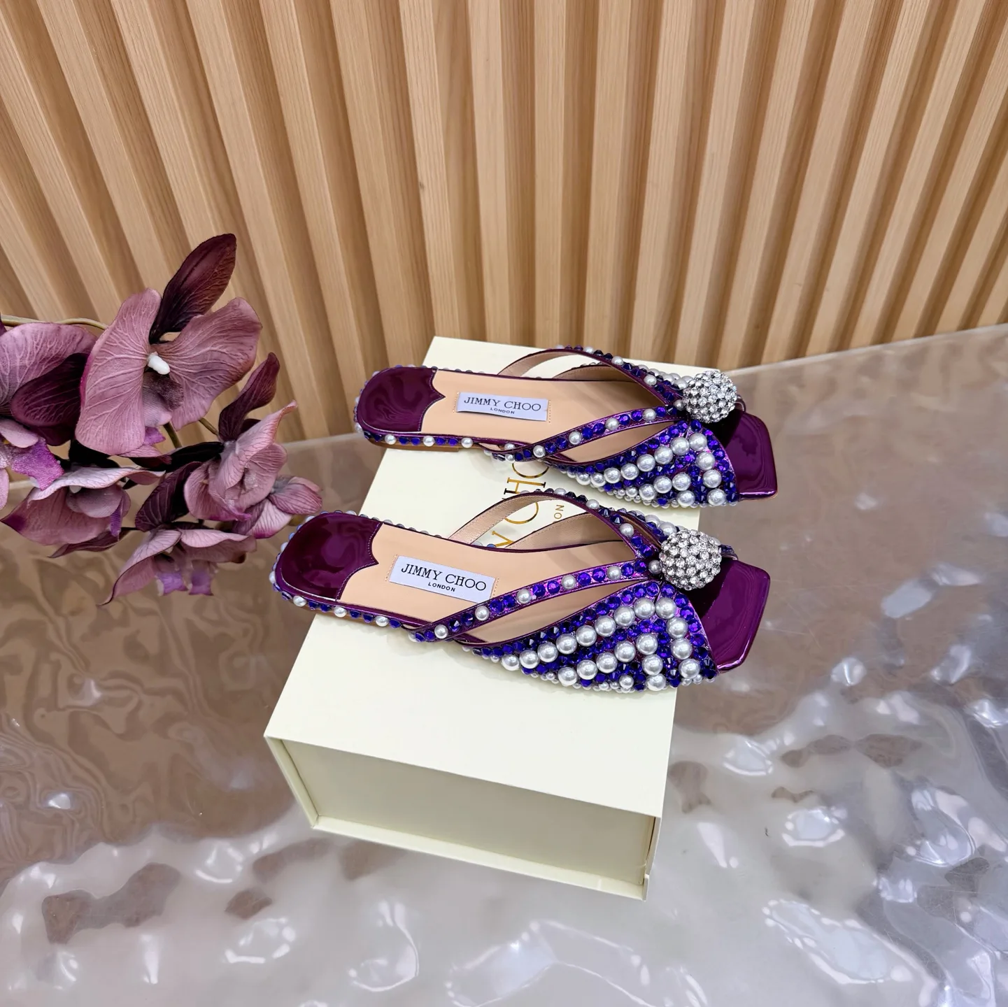 Шлепанцы Женские Jimmy Choo 629221