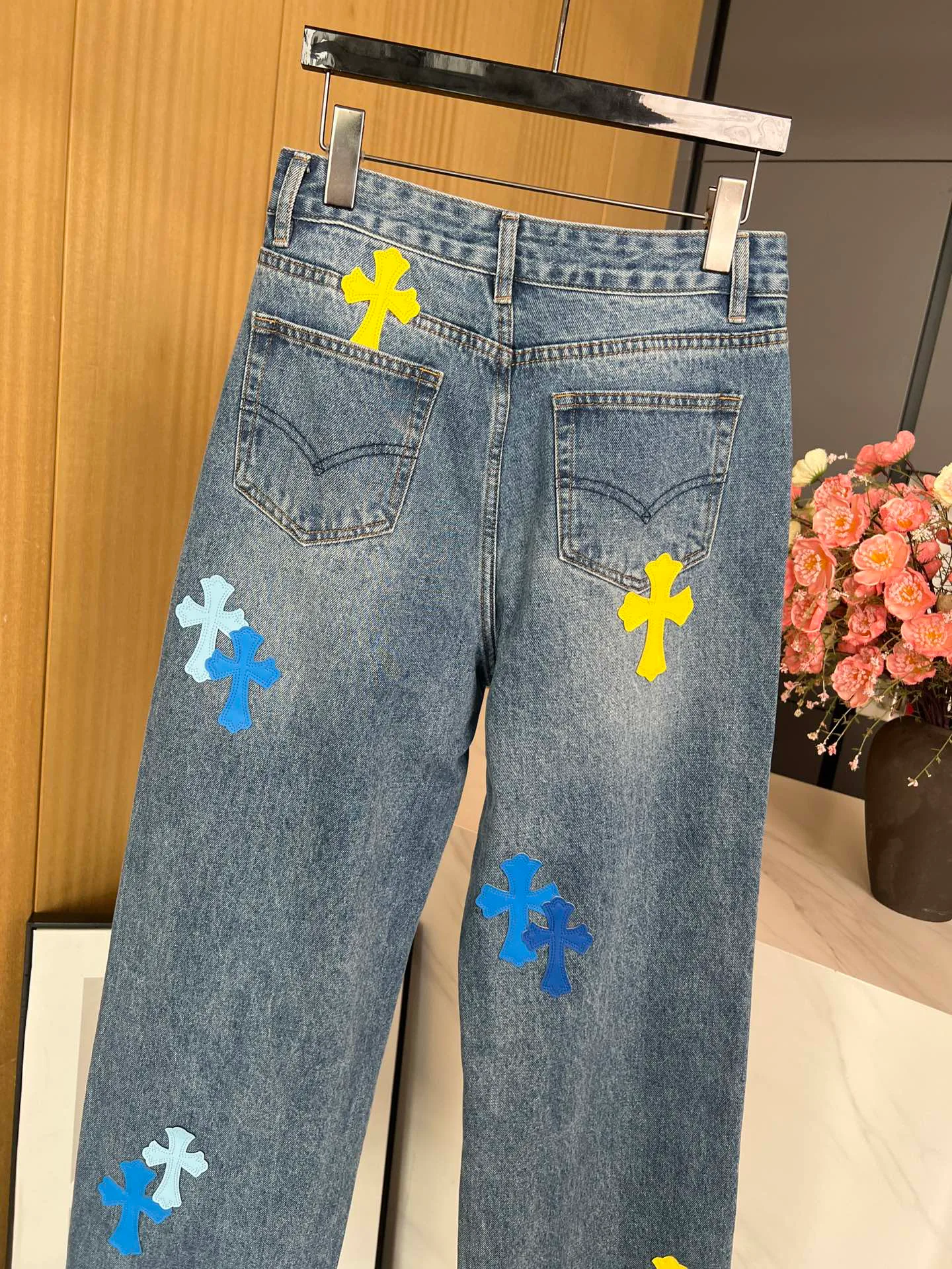 Джинсы Женские Chrome Hearts 24897