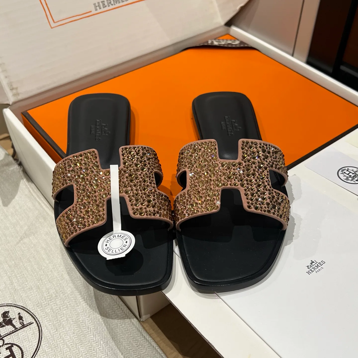 Шлепанцы Женские Hermes 11637287