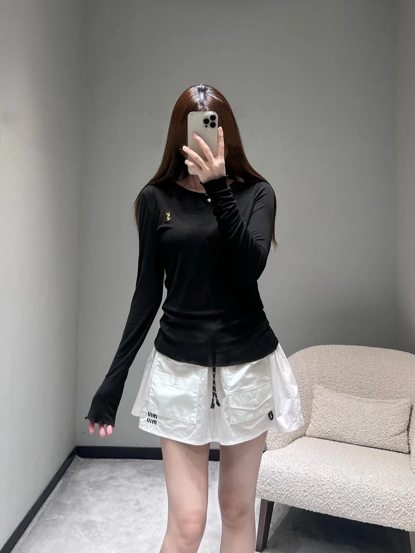 Лонгсливы Женские Saint Laurent 4906553