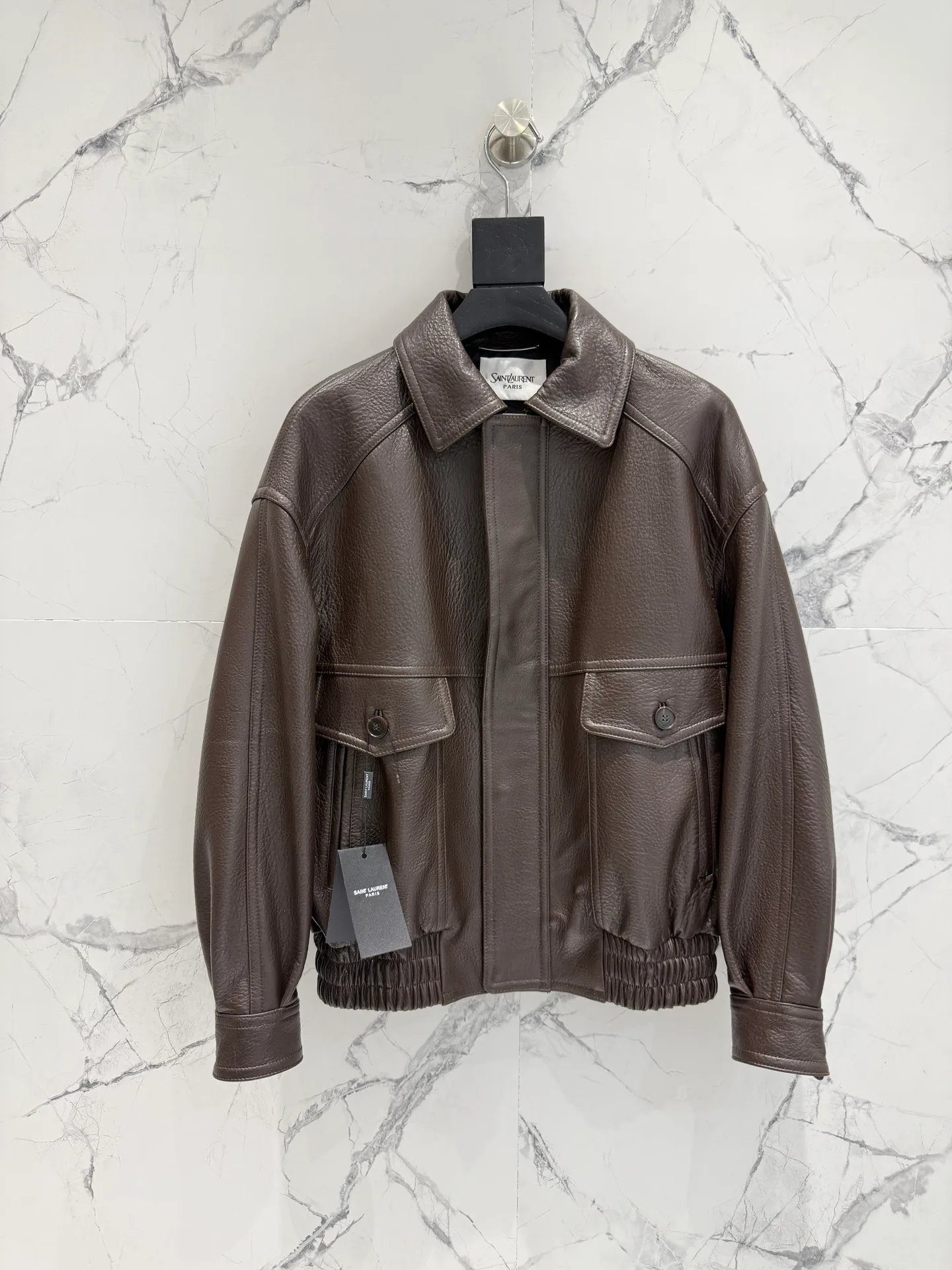 Кожаные Куртки И Дублёнки Женские Saint Laurent 11598177