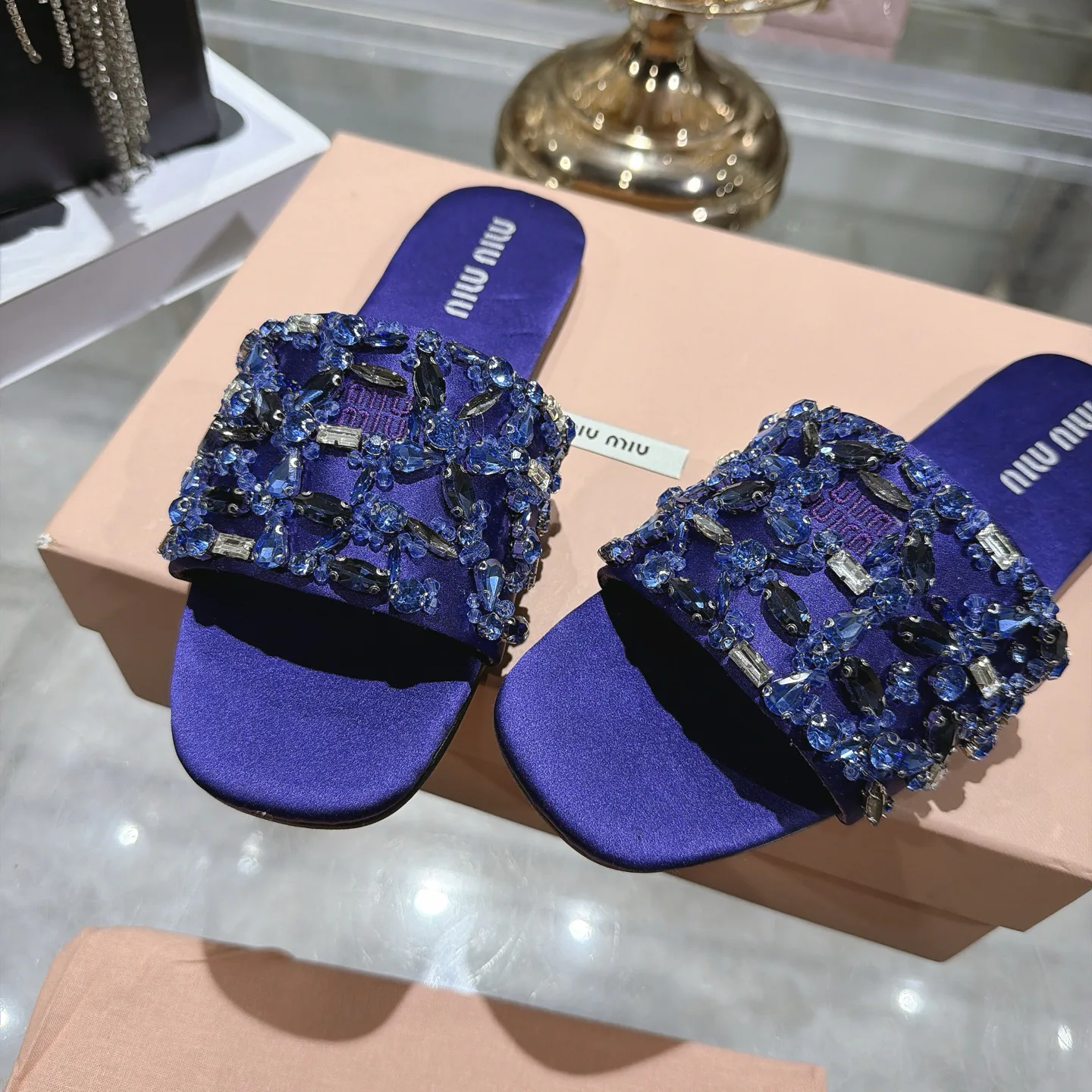 Шлепанцы Женские Miu Miu 18025810