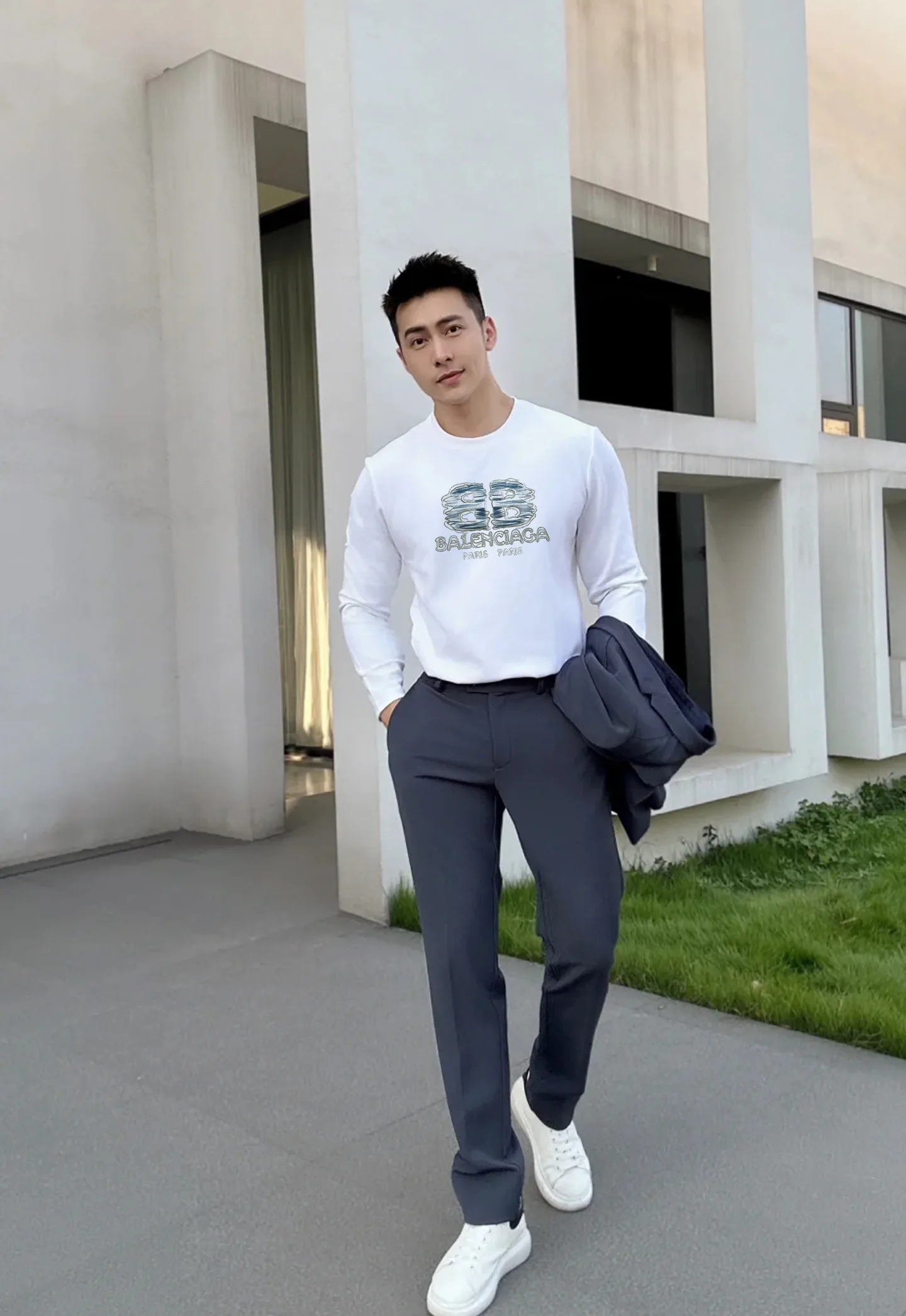 Лонгсливы Мужские Balenciaga 927917