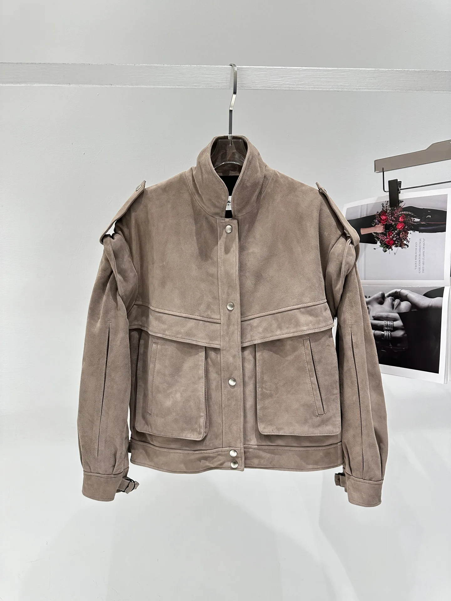 Кожаные Куртки И Дублёнки Женские Saint Laurent 11598156