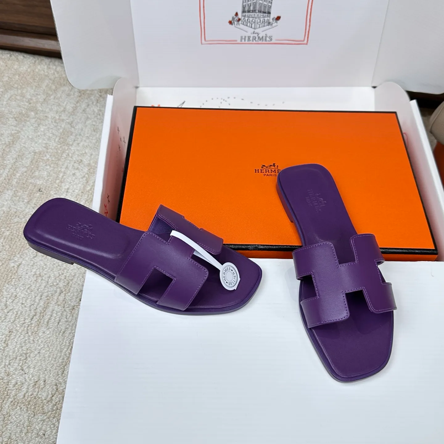 Шлепанцы Женские Hermes 3043248