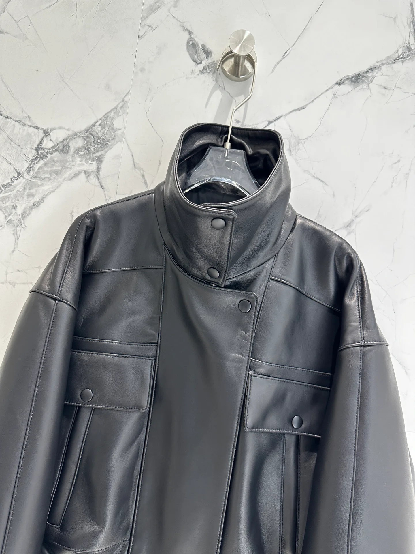 Кожаные Куртки И Дублёнки Женские Saint Laurent 6537802