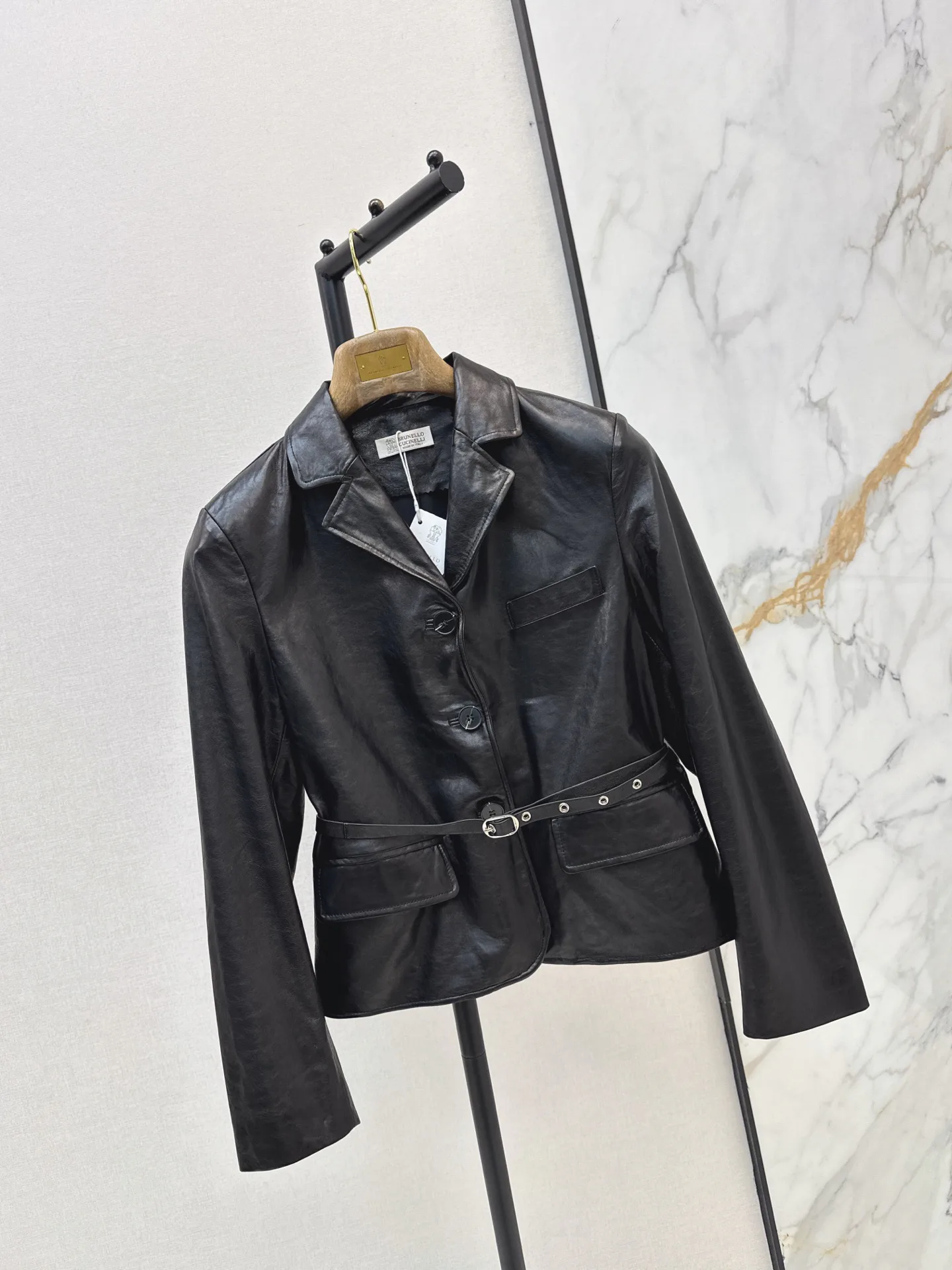 Кожаные Куртки И Дублёнки Женские Brunello Cucinelli 18407941