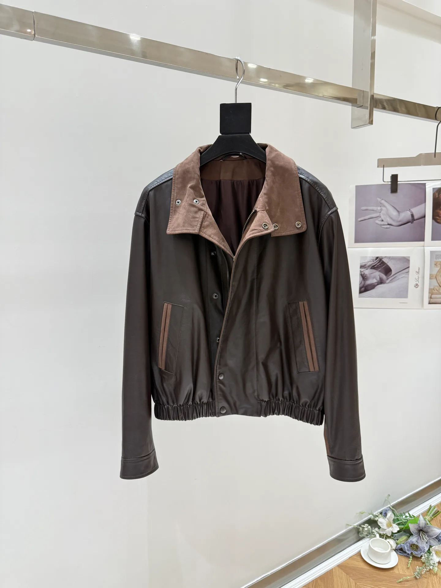 Кожаные Куртки И Дублёнки Женские Saint Laurent 18593025
