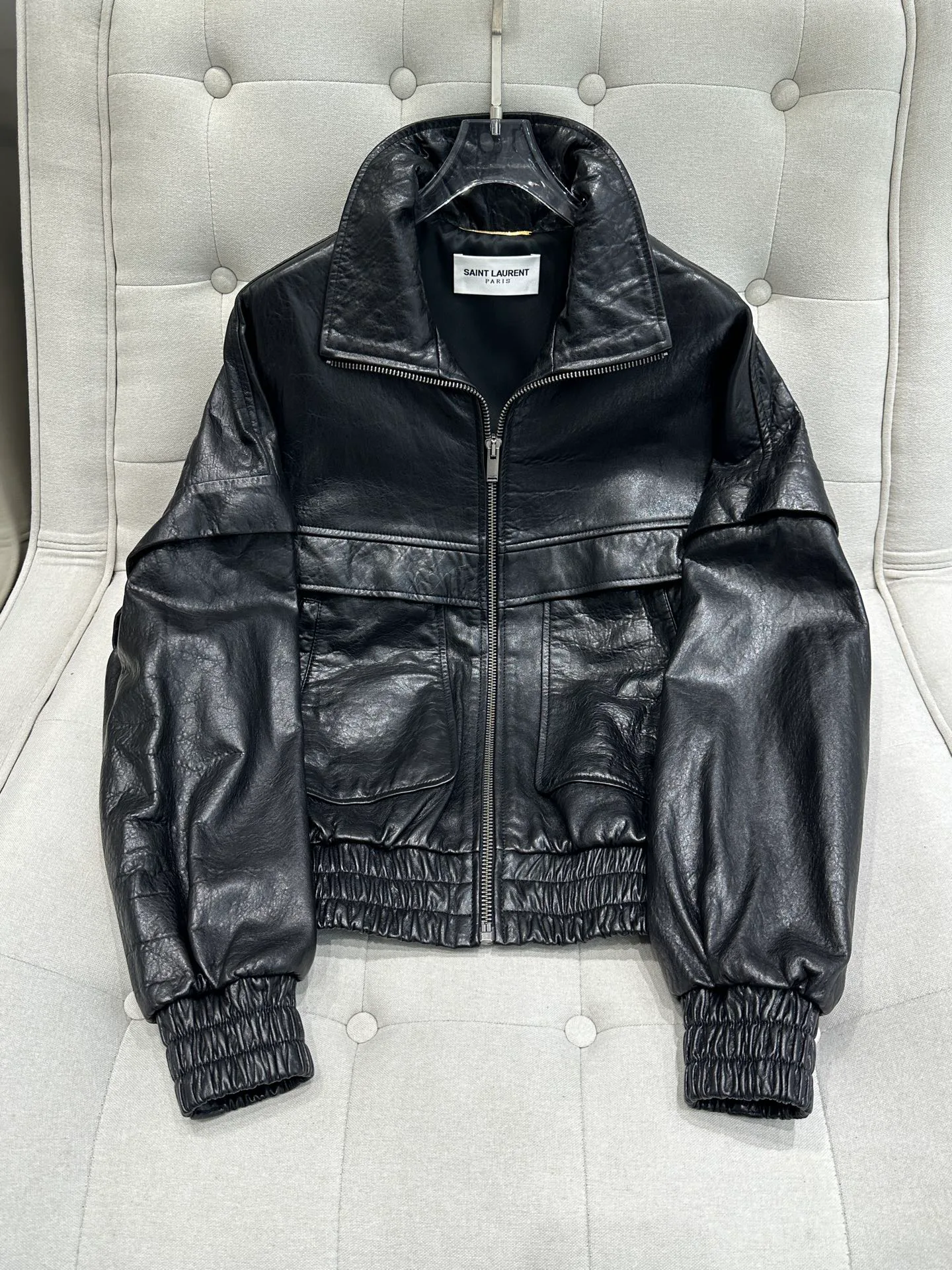 Кожаные Куртки И Дублёнки Женские Saint Laurent 11544758