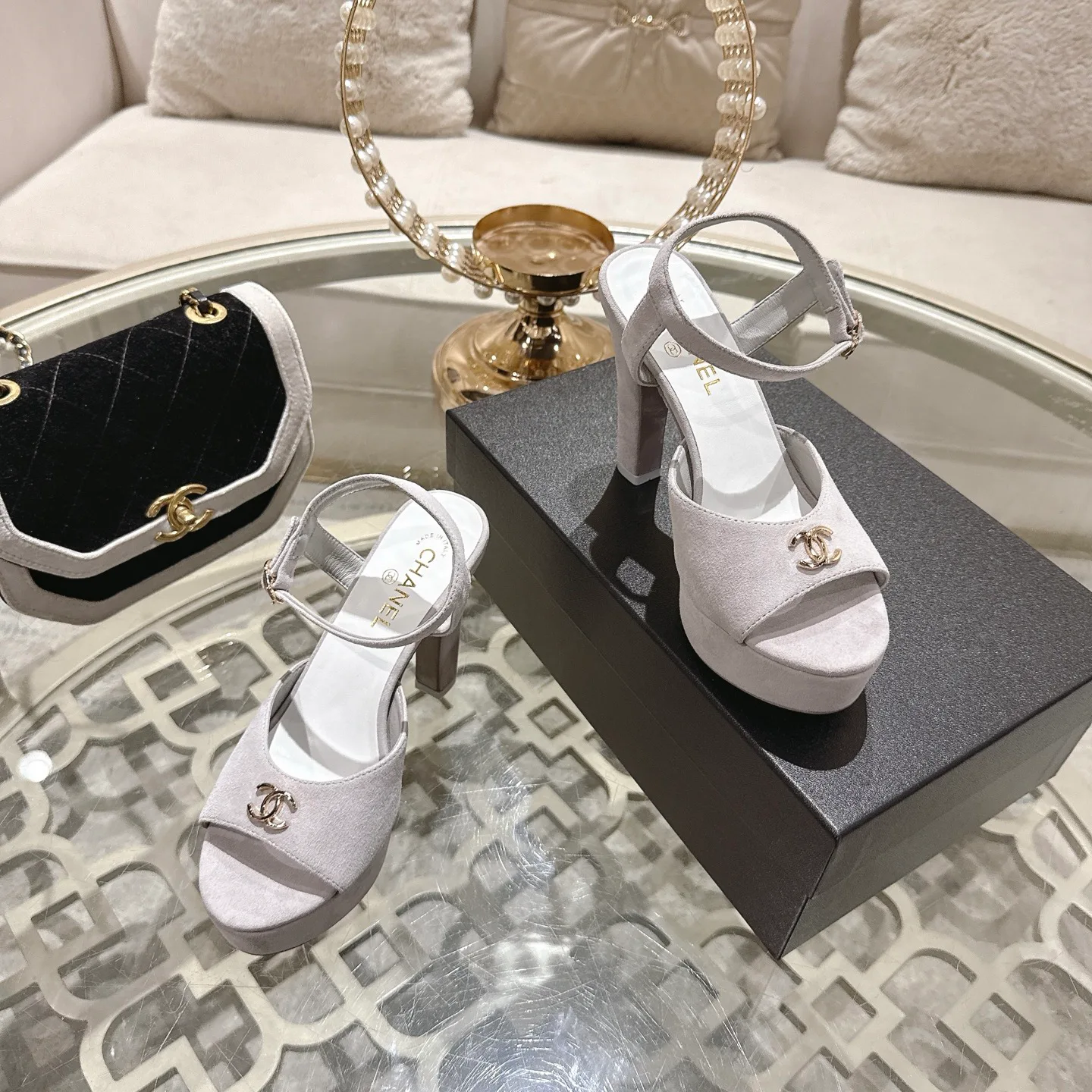 Босоножки Женские Chanel 9361033