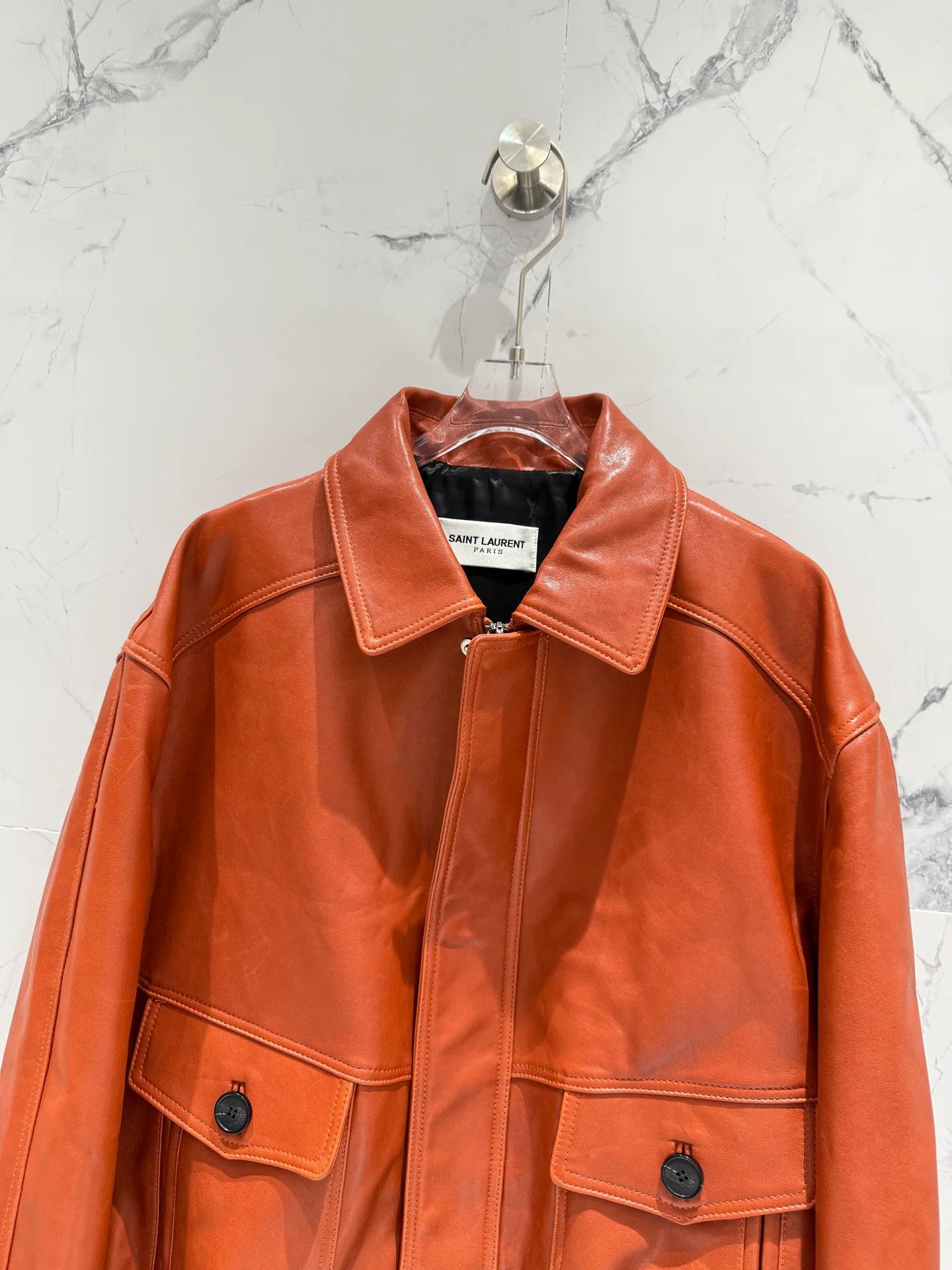 Кожаные Куртки И Дублёнки Женские Saint Laurent 11598175