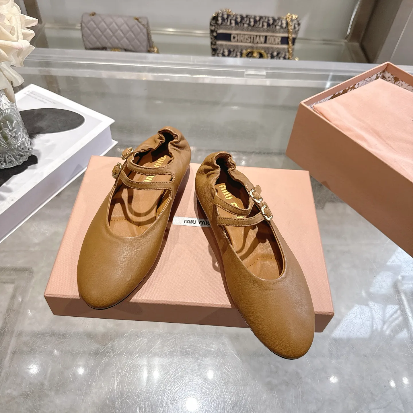 Балетки Женские Miu Miu 12156478