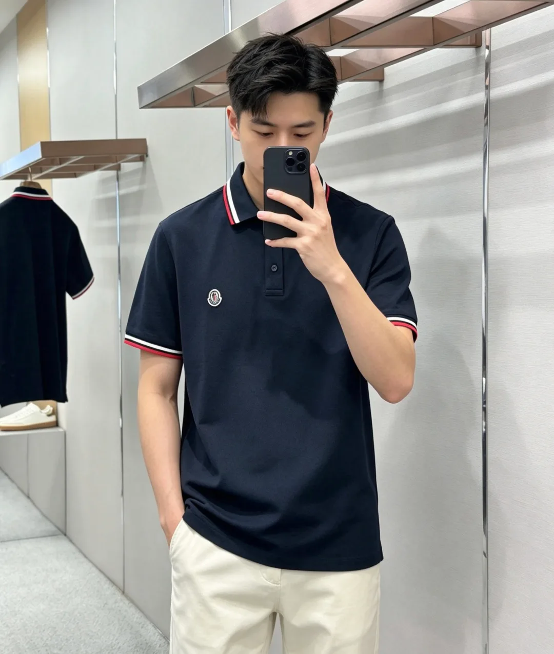 Рубашки Мужские Moncler 17563235