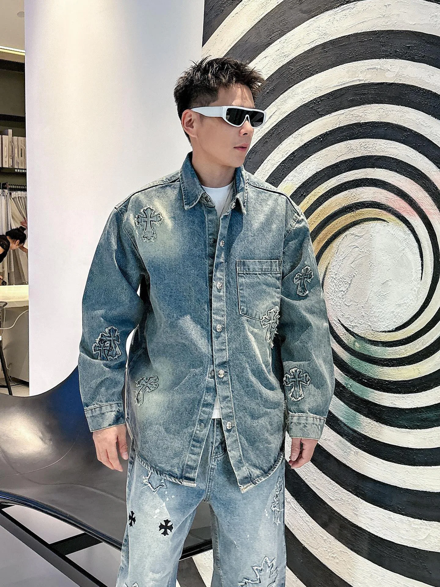 Куртки И Пуховики Мужские Chrome Hearts 787684