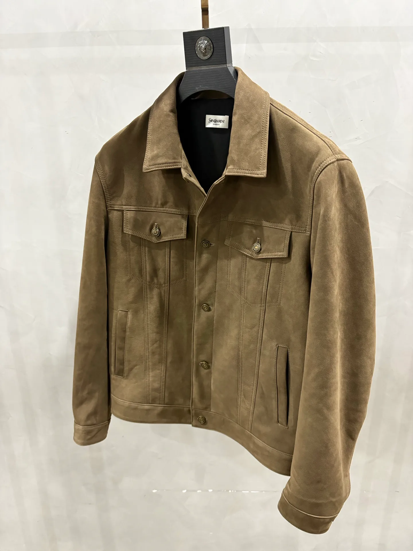 Кожаные Куртки И Дублёнки Мужские Saint Laurent 13510679