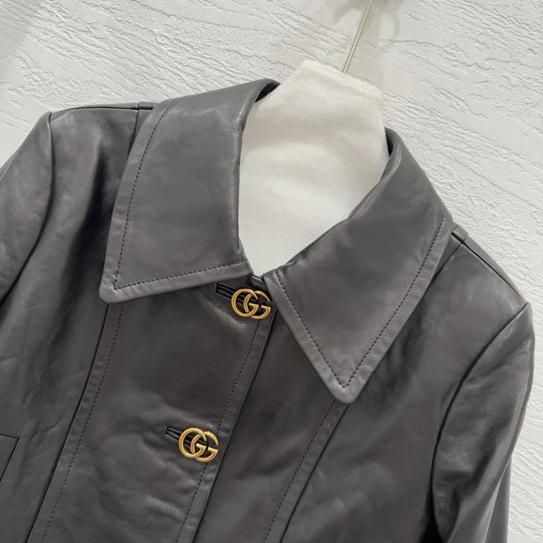 Кожаные Куртки И Дублёнки Женские Gucci 18064715