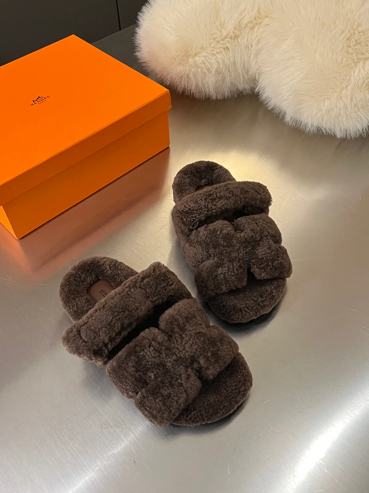 Тапочки Женские Hermes 17957239