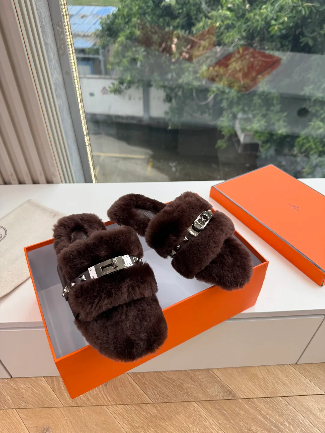 Тапочки Женские Hermes 17899575