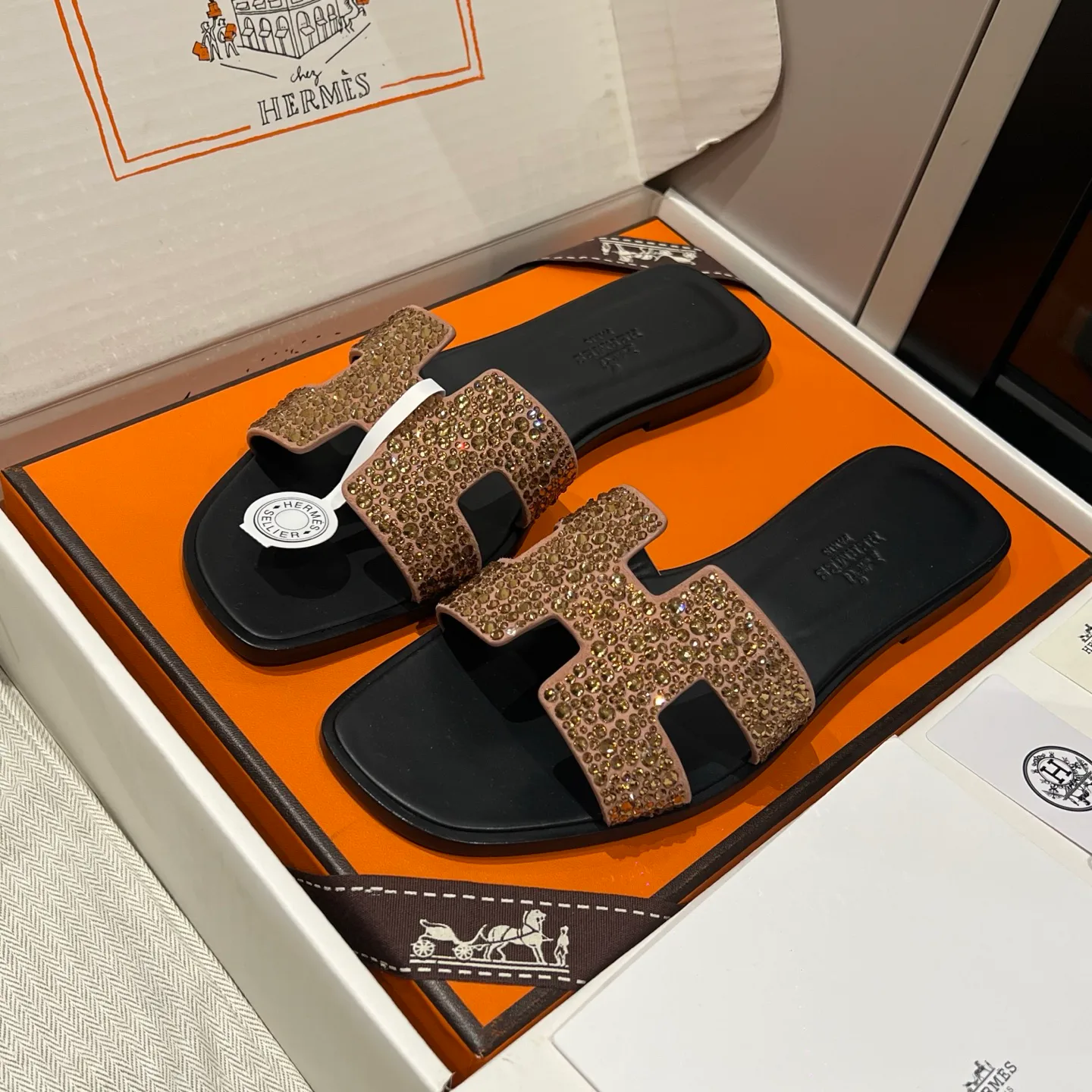 Шлепанцы Женские Hermes 11637287