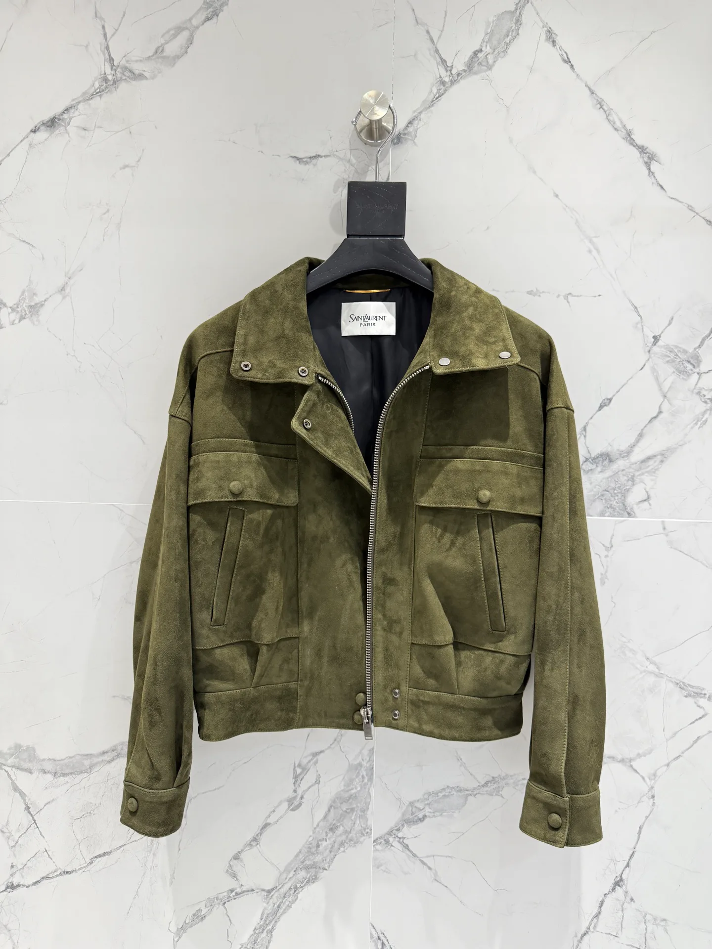 Кожаные Куртки И Дублёнки Женские Saint Laurent 10624724