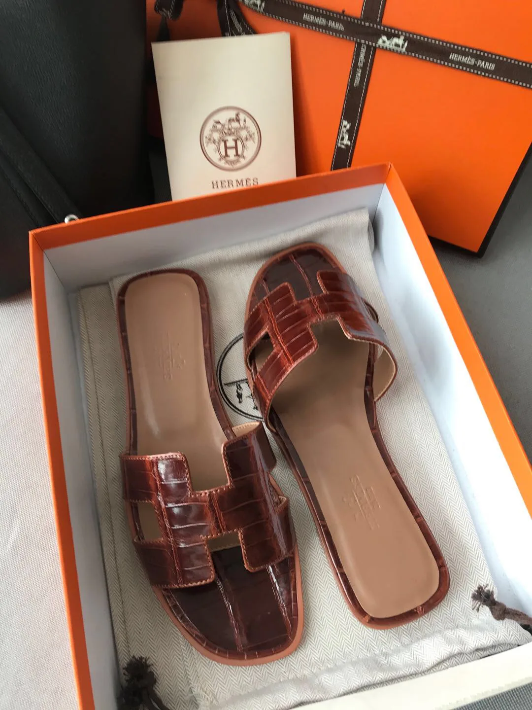 Шлепанцы Женские Hermes 3967597
