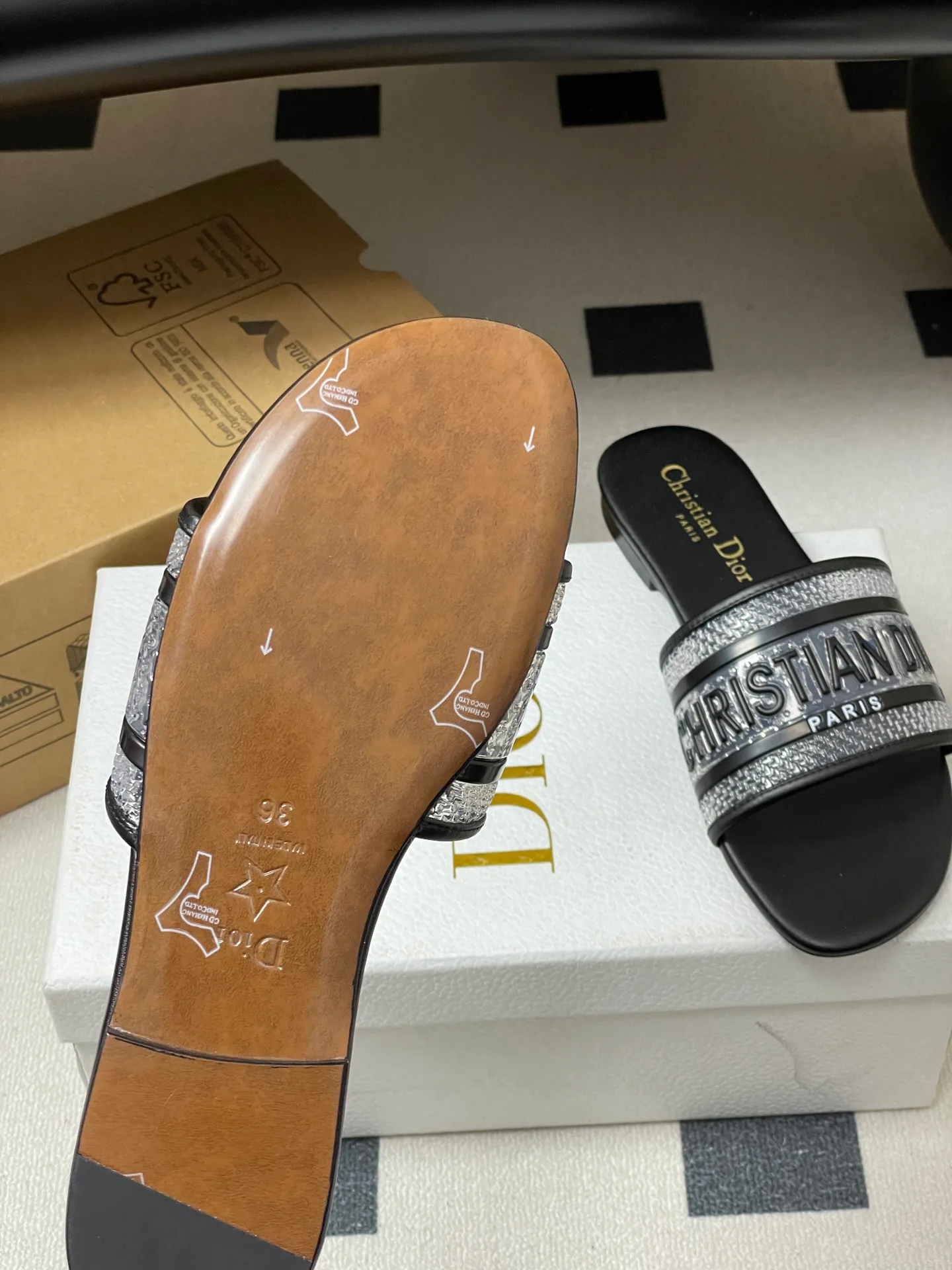 Шлепанцы Женские Christian Dior 1159730