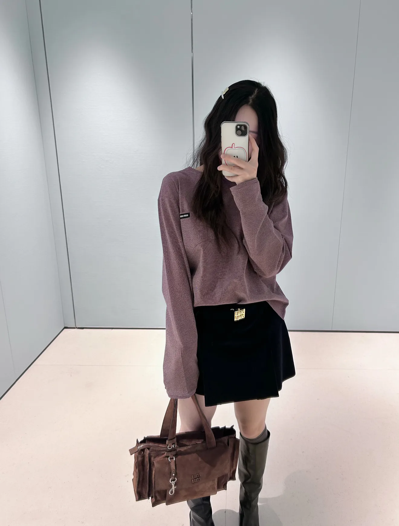 Лонгсливы Женские Miu Miu 13545081