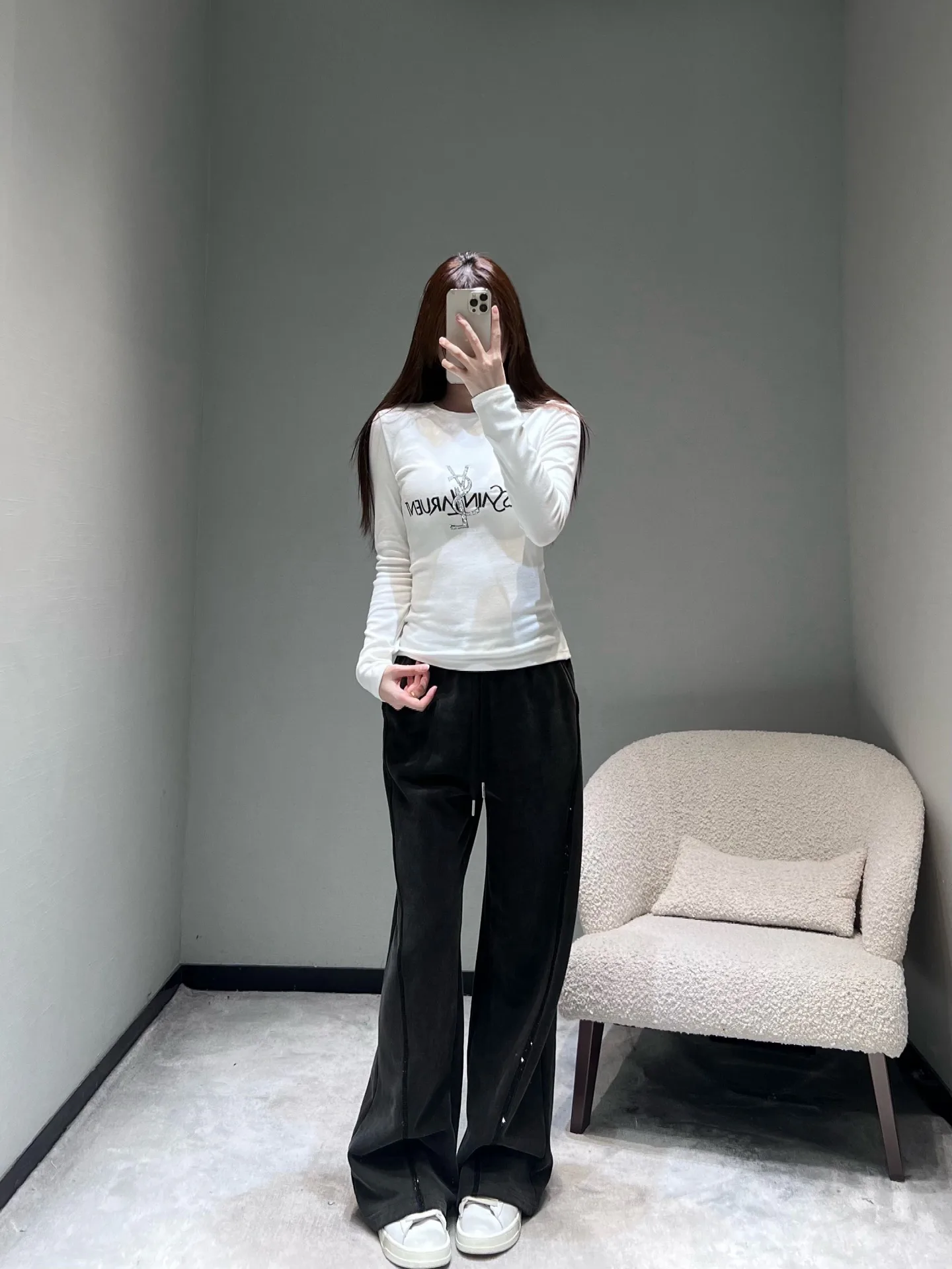 Лонгсливы Женские Saint Laurent 1336721
