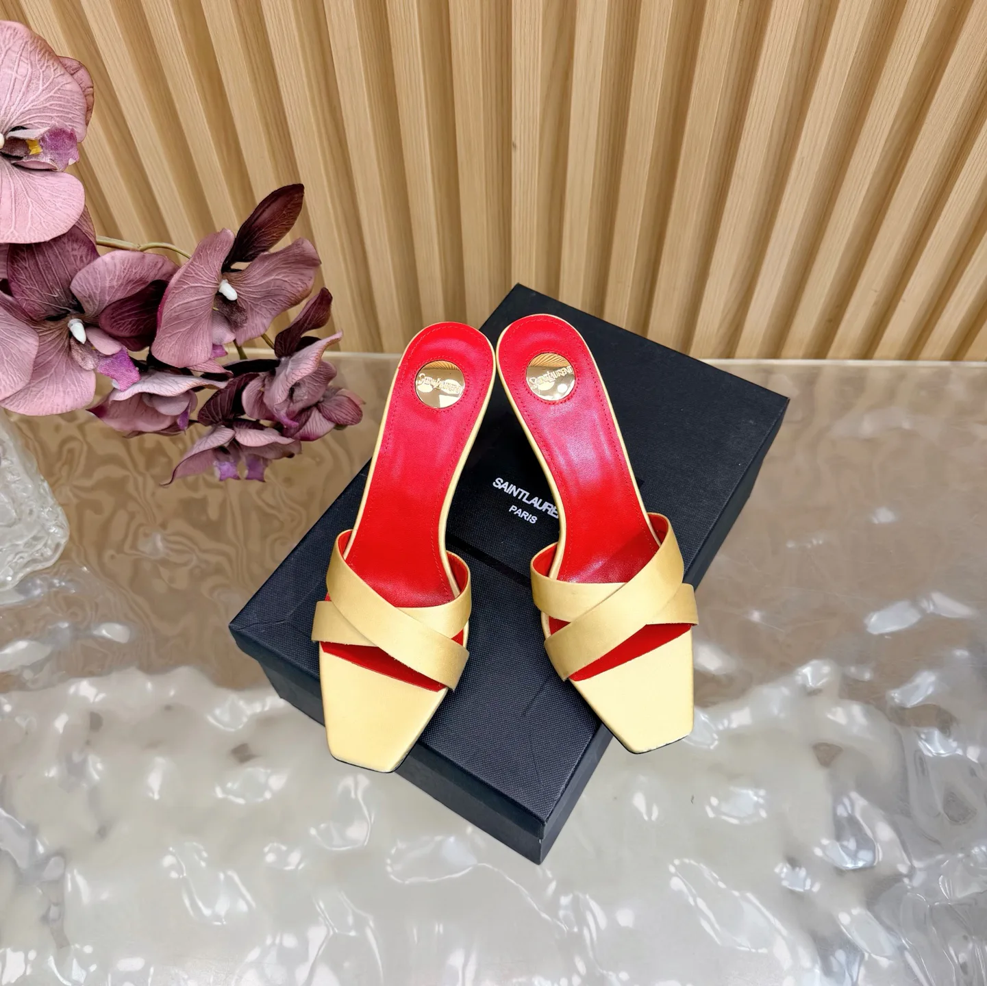 Босоножки Женские Saint Laurent 655601