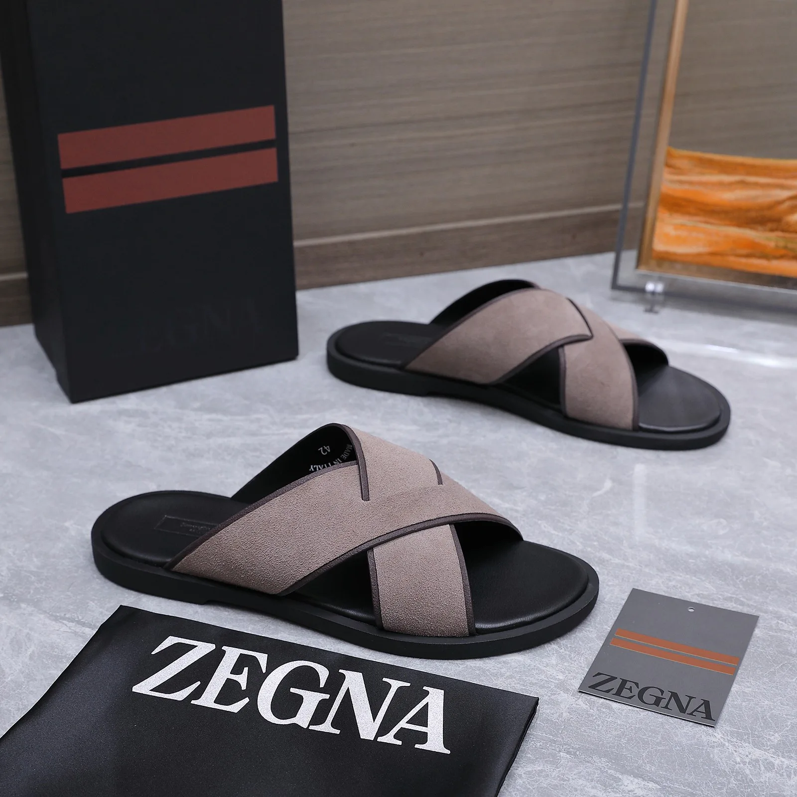 Шлепанцы Мужские Zegna 17514985