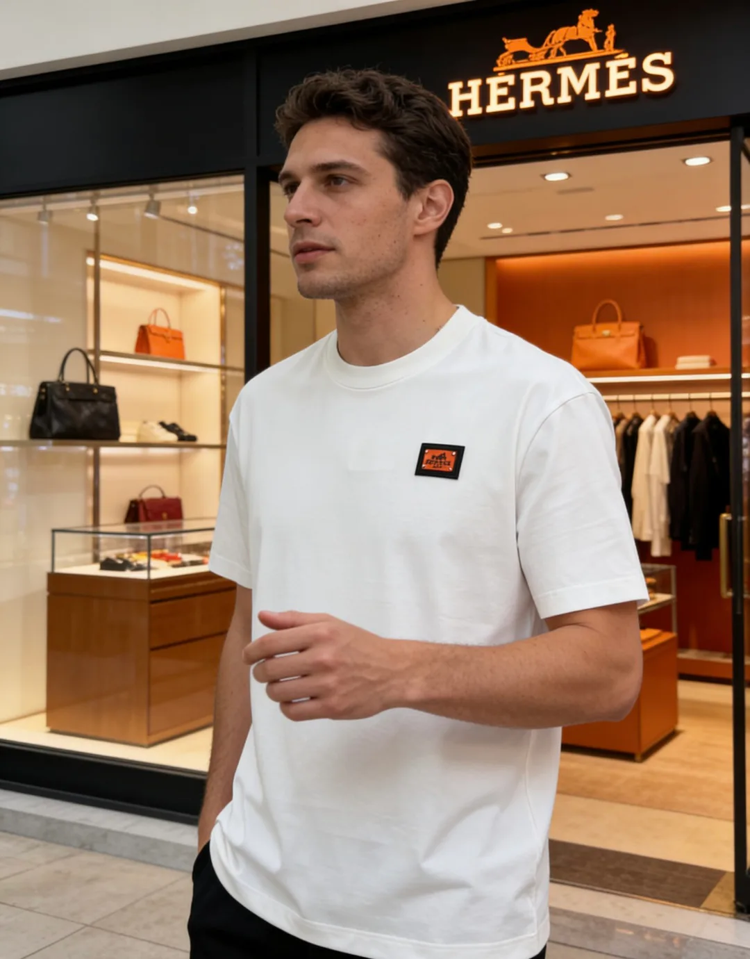 Футболки Мужские Hermes 13442027