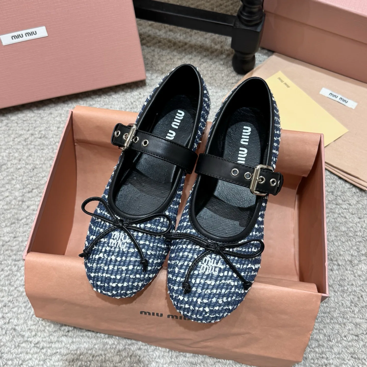 Балетки Женские Miu Miu 18676036