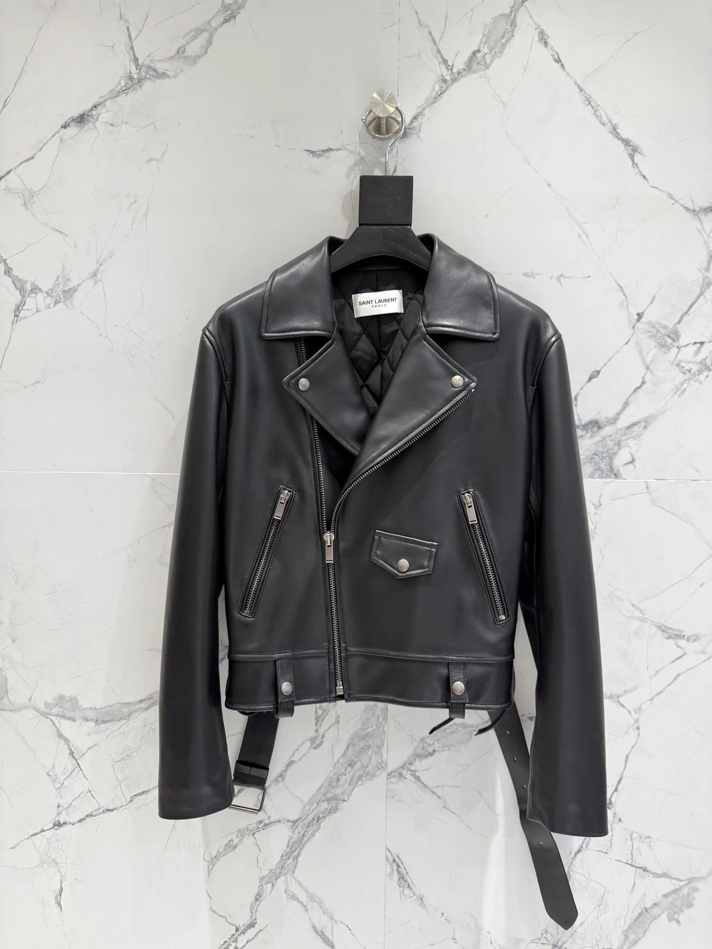 Кожаные Куртки И Дублёнки Женские Saint Laurent 13494890