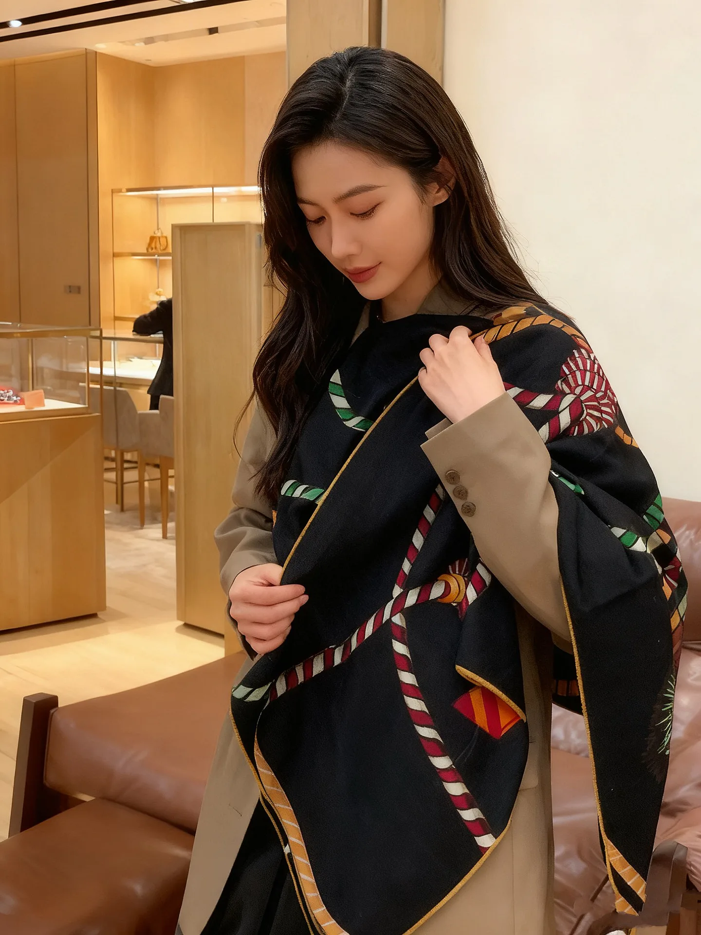 Шарфы Hermes 318439