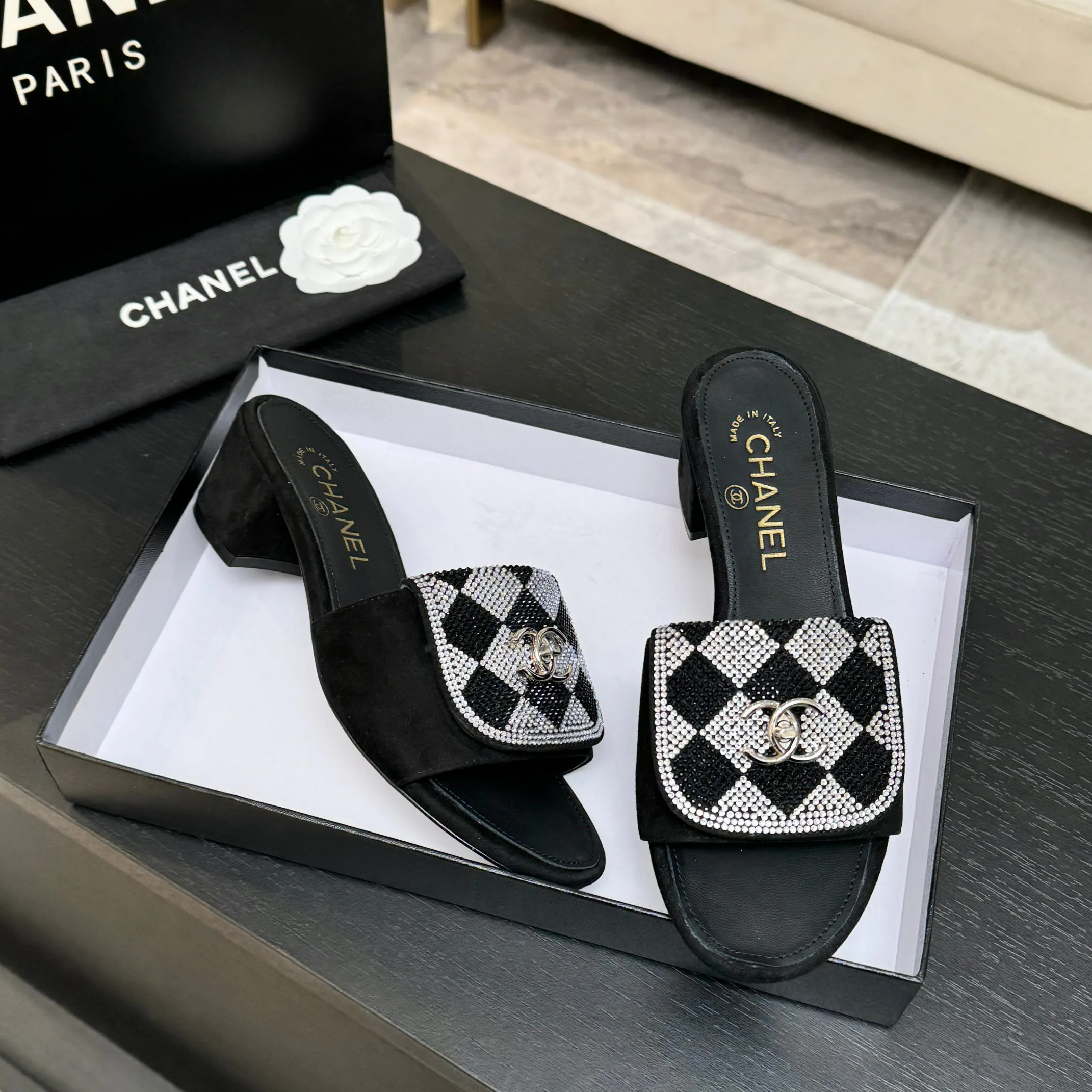 Шлепанцы Женские Chanel 1468221