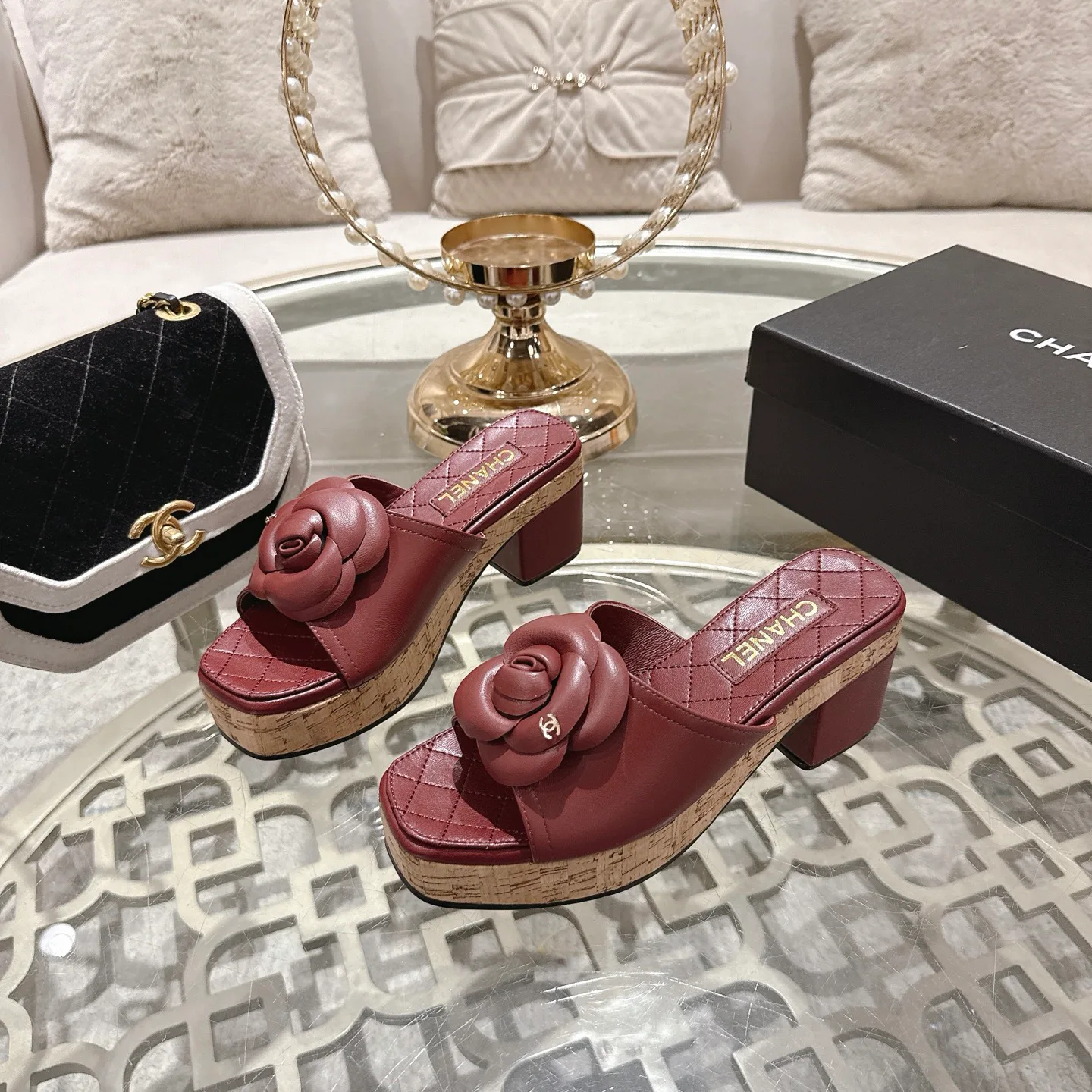 Босоножки Женские Chanel 1529117