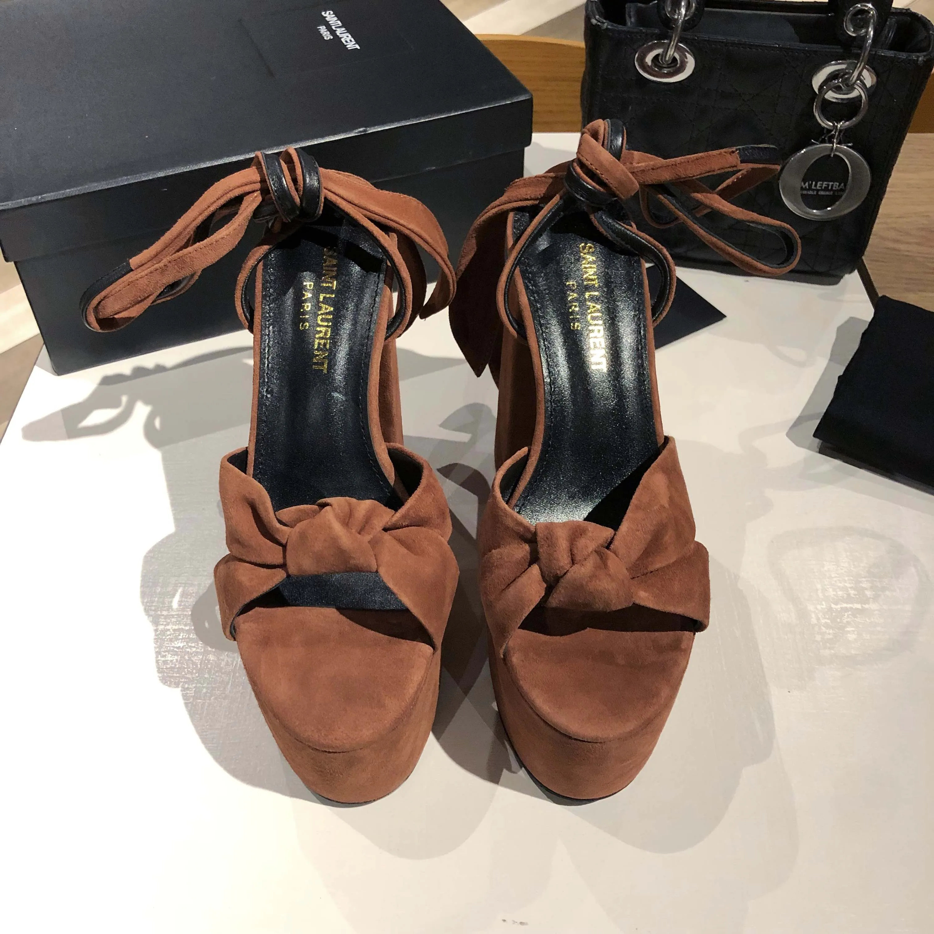 Босоножки Женские Saint Laurent 11220448