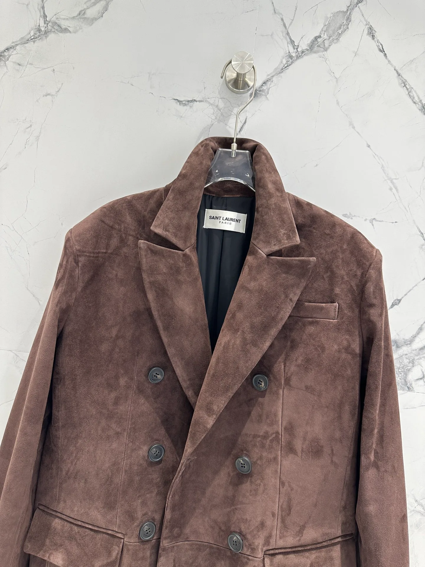 Кожаные Куртки И Дублёнки Женские Saint Laurent 12717880
