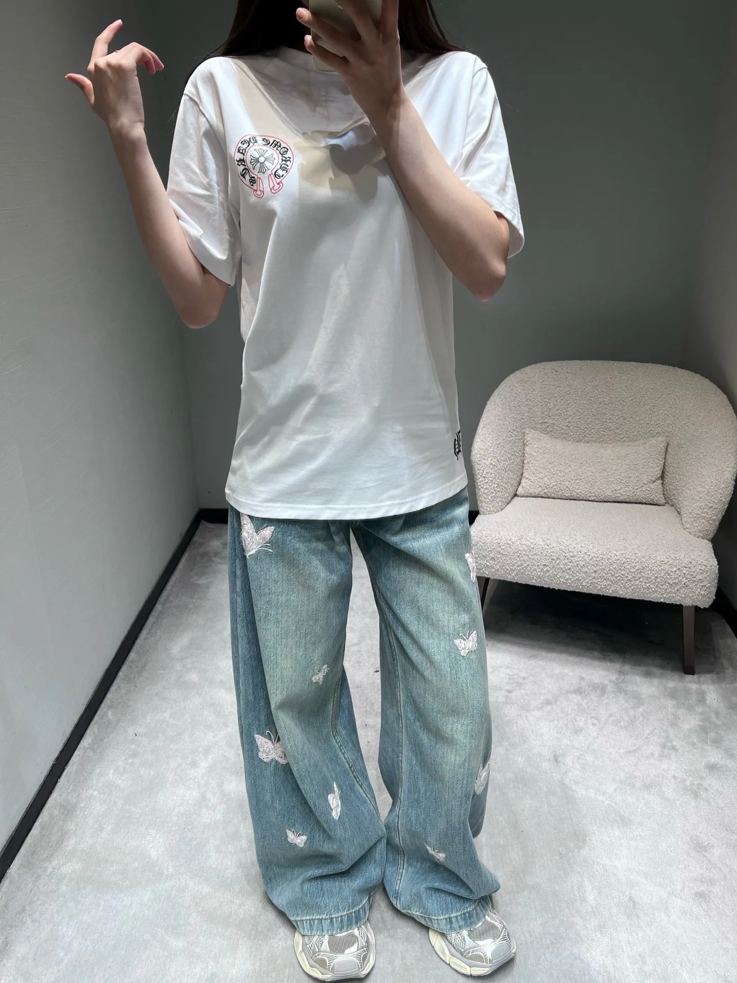 Футболки Женские Chrome Hearts 2707858