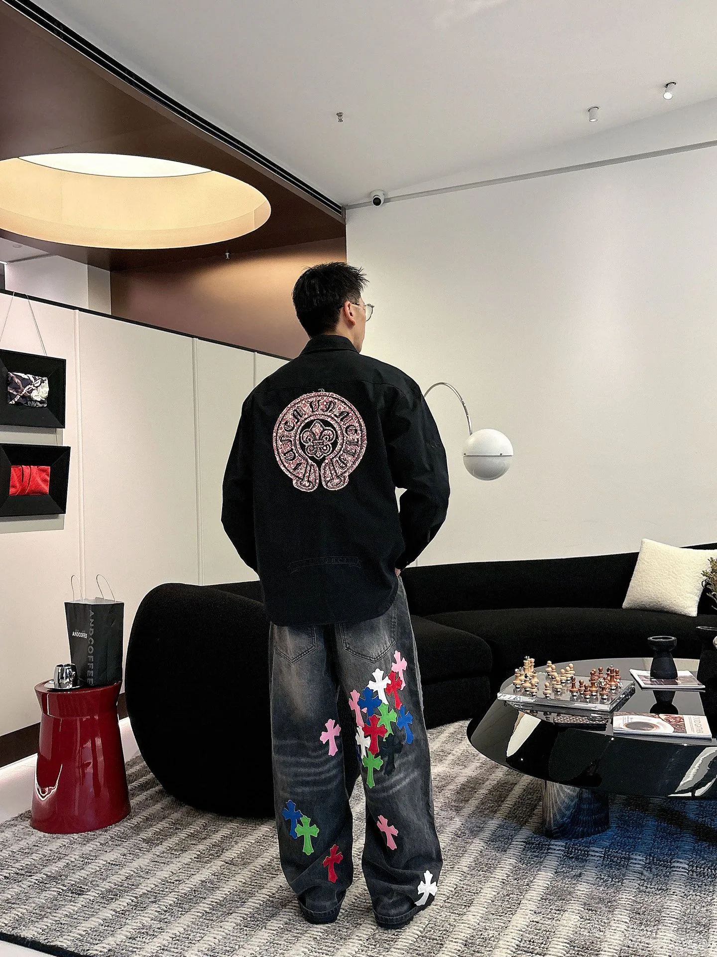 Рубашки Мужские Chrome Hearts 1139244