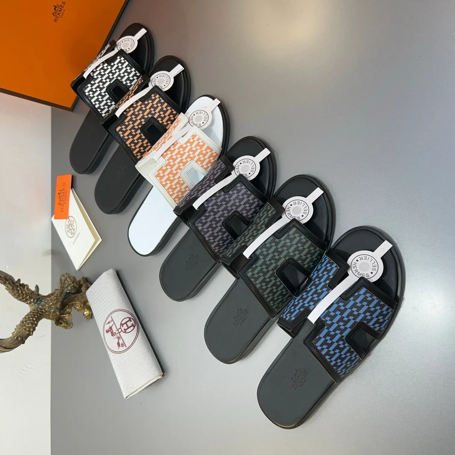 Шлепанцы Мужские Hermes 29558