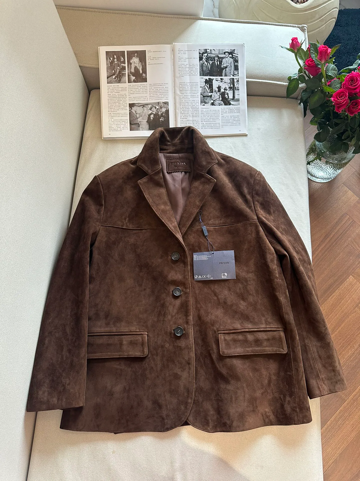 Кожаные Куртки И Дублёнки Женские Prada 1843985