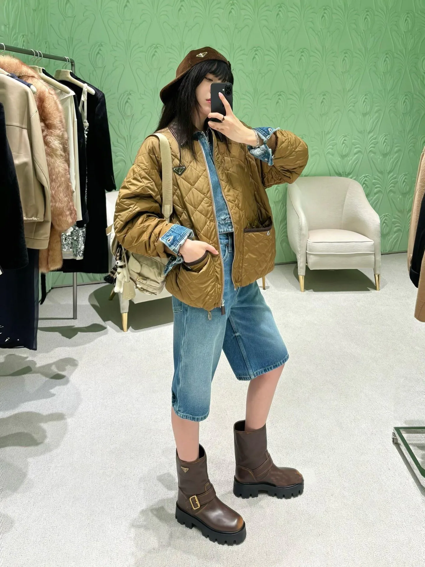 Куртки И Пуховики Женские Prada 2260884