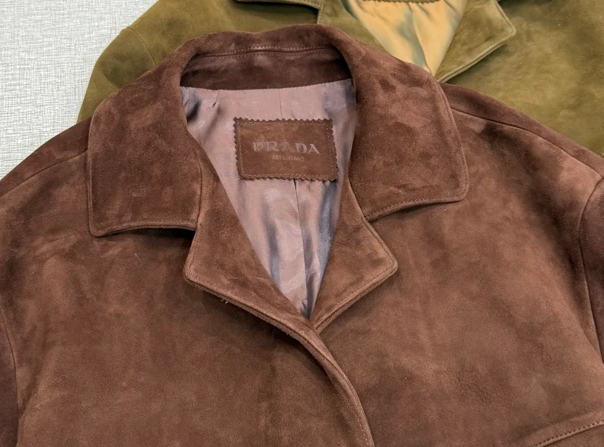 Кожаные Куртки И Дублёнки Женские Prada 18090506