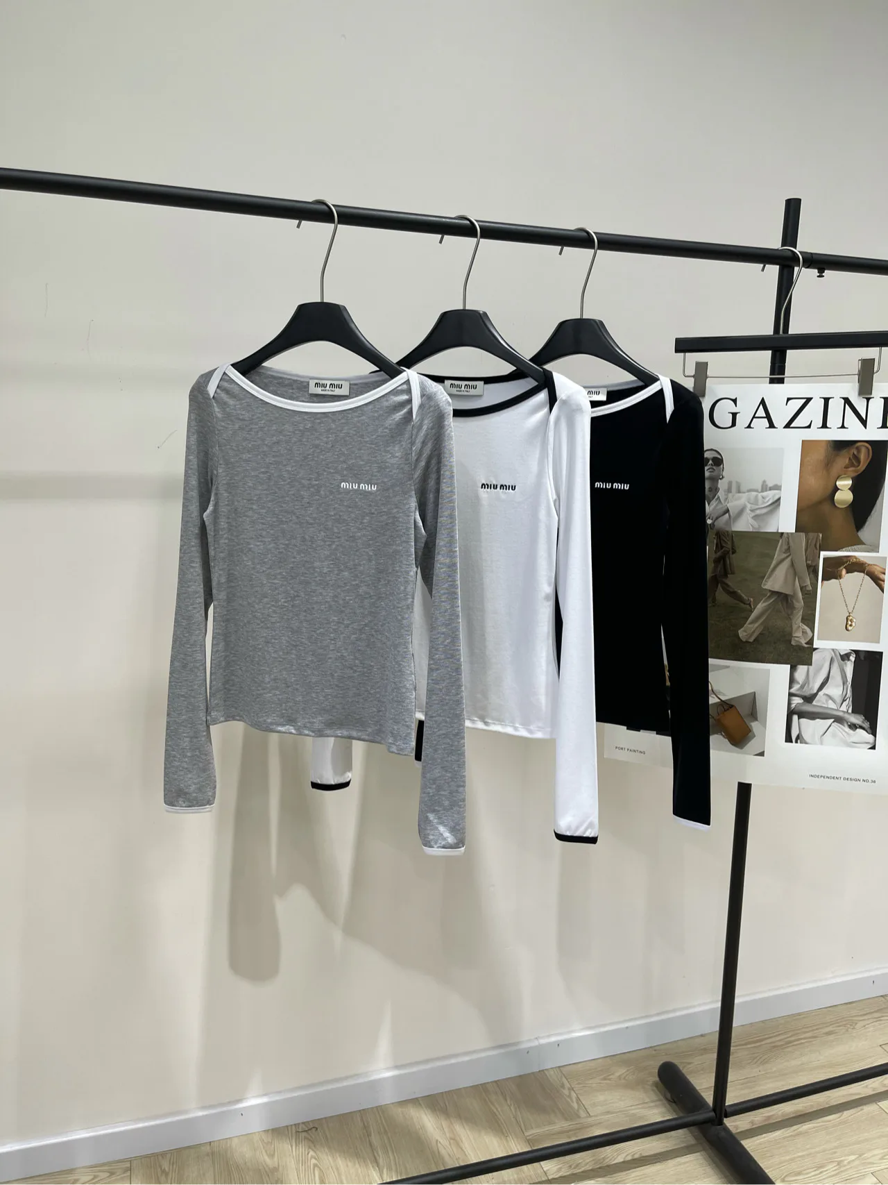 Лонгсливы Женские Miu Miu 61575