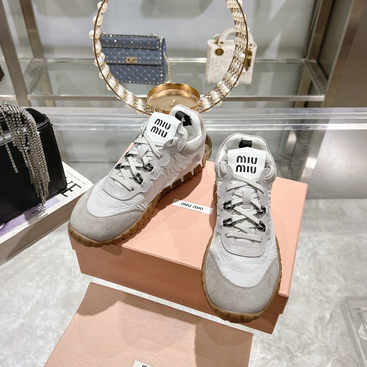 Кроссовки Женские Miu Miu 397983