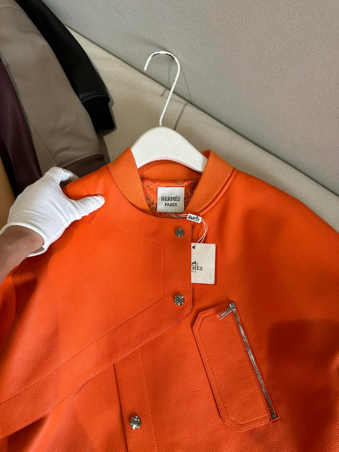 Кожаные Куртки И Дублёнки Женские Hermes 10062750