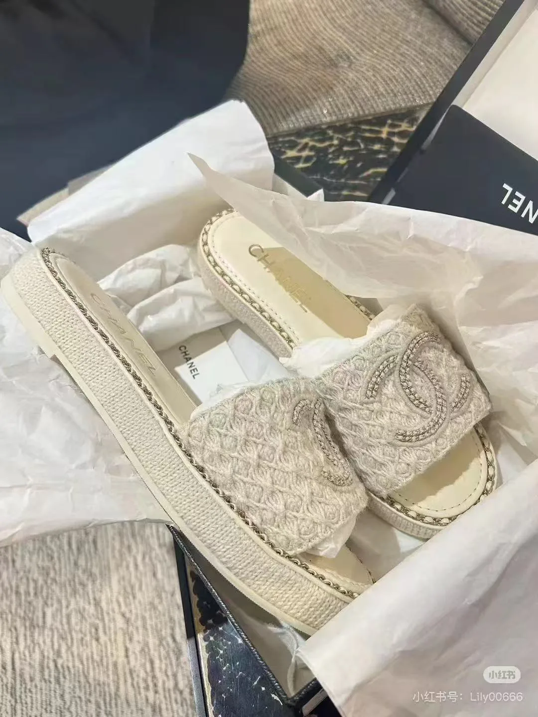 Шлепанцы Женские Chanel 7665